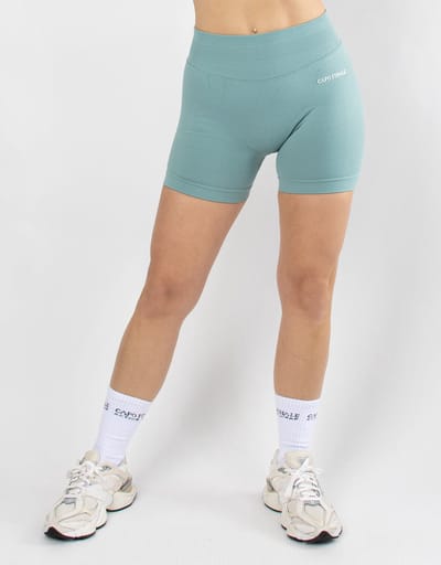 Divinity Seamless Short | CAPO FINALE - Shorts | XS | Kleur Lightgreen | Sportkleding | Activewear | Gymkleding | Fitnesskleding | Sportoutfit | Fitness | Hardlopen | Crossfit | Yoga | Pilates | Krachttraining