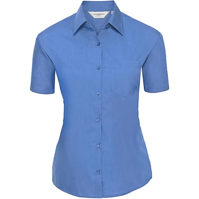 Korte mouwen popeline blouse voor dames Russell Athletic