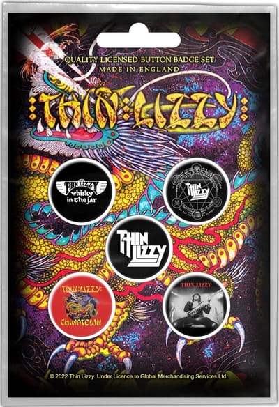 Thin Lizzy - Chinatown Badge/button - Set van 5 - Multicolours