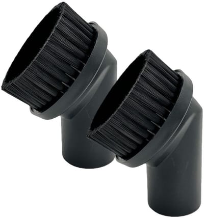 Stofzuiger Borstel - 2 stuks - Meubelborstel - Ronde kwast - 35 mm Diameter - Geschikt voor Philips, AEG, Bosch, Siemens, Miele, Panasonic, Rowenta - Universele Borstel Accessoires Stofzuiger - Voor de Meeste Stofzuigers