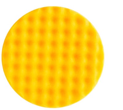 Gele Gewafelde Polijstspons Ø150mm x 25mm voor Afwerking