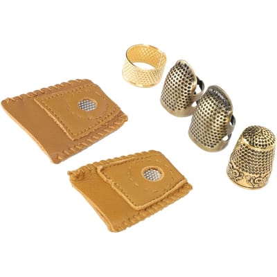 Kit de dé à coudre pour les doigts, protection pour travaux manuels, accessoires de broderie