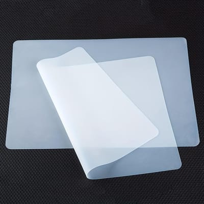 1 stuks Siliconen Matten Voor Knutselen, Translucent, Antislip Hittebestendig Herbruikbare Siliconen Placemats Voor Sieraden Gieten, Koelkastvoering white
