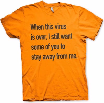 Hybris Stay Away From Me T-shirt oranje