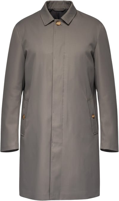 OMBRE Jas - Lange Mouw - Knopen - Effen Donkerbruin S