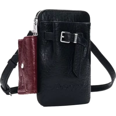 Desigual telefoontasje Mone Half Logo Alma Phone Bag Black zwart