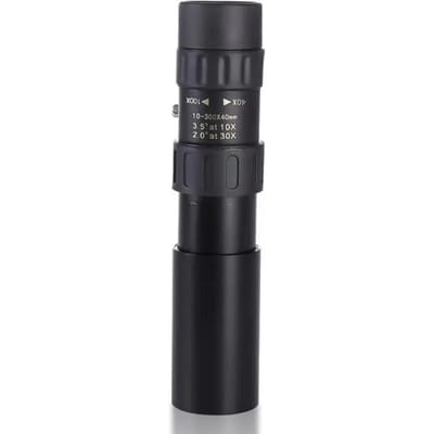 Télescope monoculaire professionnel HD avec zoom 10-300x, longue portée, portable pour la chasse et les activités de plein air