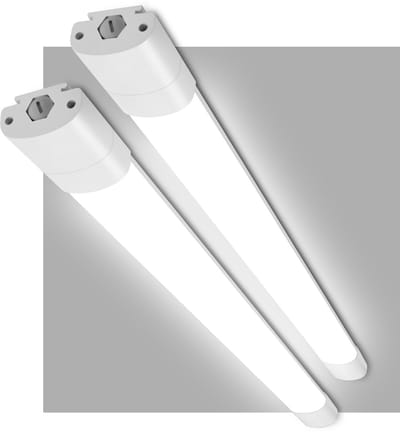 Oraymin Set van 2 LED Battenlamp IP66 90cm 30W Koppelbaar – Waterdichte Garageverlichting 4000K