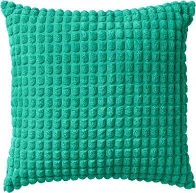 Dutch Decor ROME - kussenhoes 45x45 cm - effen kleur - 3D-structuur - Spearmint - mintgroen - met rits - zonder binnenkussen