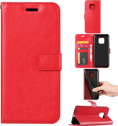 Bookcase Geschikt voor: Nokia XR20 5G - Rood - portemonnee hoesje