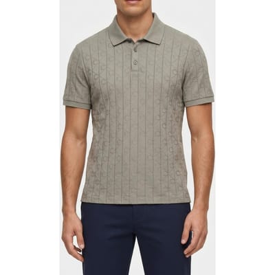 Calvin Klein Ss Mercerized Polo Forest Fog Taglia: M | Polo Outlet | Uomo