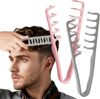 Textuur Kam Set - Volume Kam Styling - Haarwortel Verzorging - Creëert Direct Volume - 2 Stuks