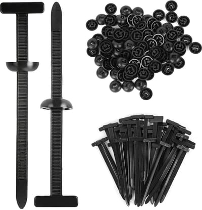 Dailygoods- Kabelbindergesp 30 Stuks - Zware Nylon Kabelbinderhouders - Multifunctionele Drukbevestiging - Bumperbevestigingsclips - Voor Autoreparaties - Afmetingen 9x2 cm - Bevestigingsclip