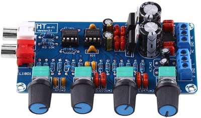Zeynomax - NE5532 Volume Control Preamp Module - OP-AMP - Hoogwaardige geluidsversterker - Metalen behuizing - Perfect voor audioliefhebbers - ...