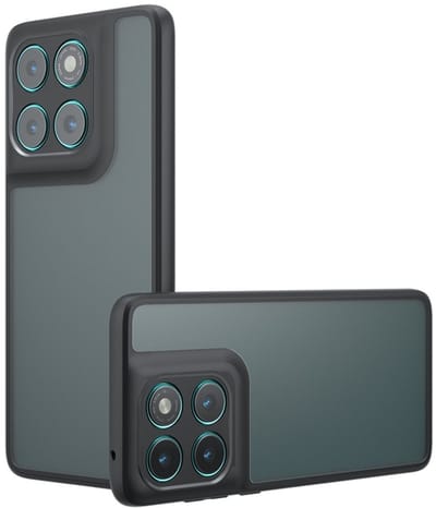 Coverup Hoesje - Geschikt voor Motorola Edge 60 / 60 Fusion Hoesje - Coverup Mat Transparante Back Cover met Camera Cover - Zwart