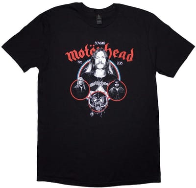 Motorhead - 50 Years Band Circles Heren T-shirt - S - Zwart