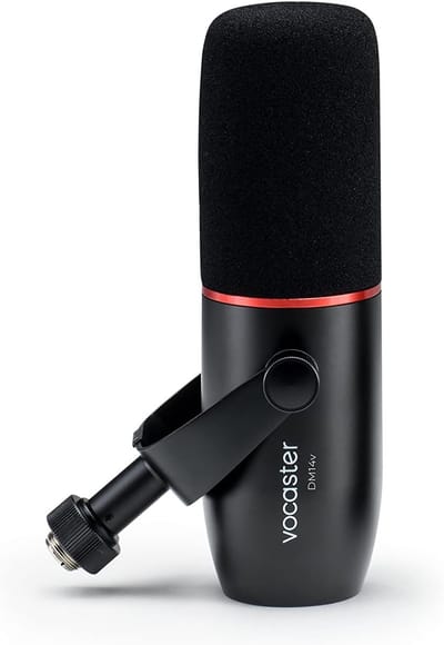 Dynamische Microfoon - Professionele Opname - Podcasting en Streaming - Geïntegreerd Plopfilter - 19 cm Hoog - Zwart