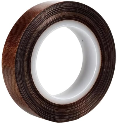 Zelfklevende 12 mm PTFE Teflon Tape - 10 m, Hoge Temperatuur Weerstand tot 300 °C, Draadafdichtband voor Vacuümverzegeling en Handverzegeling, Bruin