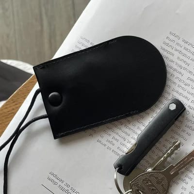 Uittrekbare Sleuteletui Cover Case Leer Sleutelhoesje Schattige Beschermer Auto Sleutelhouder Opbergtas Portemonnee Case Hanger met Nekkoord