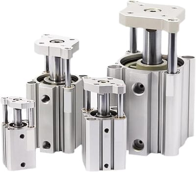 Pneumatische Cilinder - Luchtveer Dubbel Effect - Automatiseren Van Beweging - Compact Ontwerp - 40mm Slag - Metaal