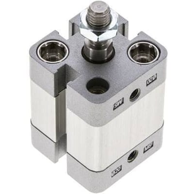 ISO 21287 Compacte Dubbelwerkende Cilinder 20-10mm - Magnetisch - Mannelijke Stang