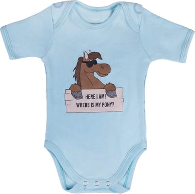 QHP - Romper Bobby - Baby Blauw - maat 56