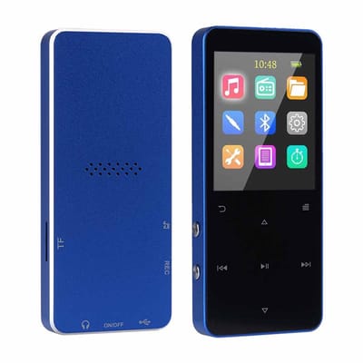 NAXSIR Bluetooth Muziekspeler | Lossless Audio | 16GB Opslag | met Fotoalbum, Wekker, E-Reader Functie | Bluetooth 5.0 | 1,8-inch kleurenscherm | Lange Accuduur | Compatibel met Windows & Android
