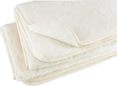 Wollen Deken 140x200cm 100% zuivere Australische Merino Wol OnceDoce® 440 g/m² Woolmark-certificaat – Warm Ademend Zacht – Wasbaar – Dawn Haze
