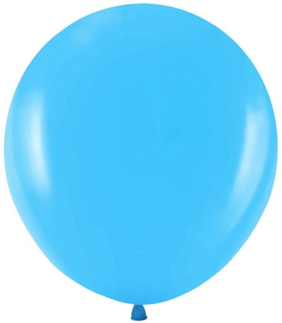 2 midi-ballonnen in lichtblauw, 45 cm