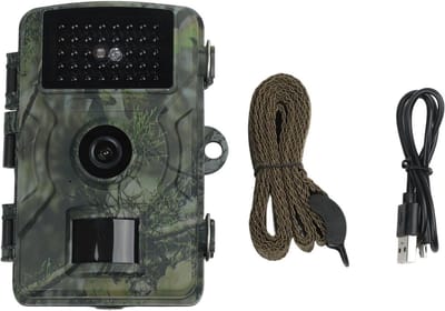 Wildcamera Full HD - Nachtzichtcamera Outdoor - Dierobservatie Tuin - 08 Sec Activatie - 14 x 10 x 7 cm