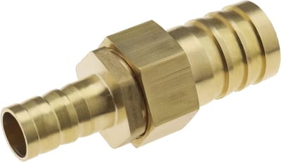 Verstelbare rechte messing slangfitting reducer voor lucht, water en brandstof - dubbele koppelingen en accessoires