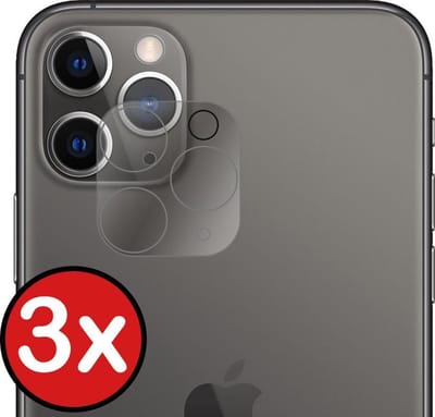Camera Lens Protector - 3 Stuks - Geschikt voor Apple iPhone 11 Pro Max - Camera Screenprotector - Beschermglas - Gehard Glas - Tempered Glass - Screen Protector