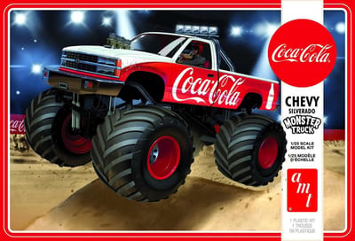 AMT Modelbouwpakket Militaire voertuigen - 1184 Chevy Silverado Monster Truck - 1988 - Coca-Cola Plastic - 1:25 - Modelbouw