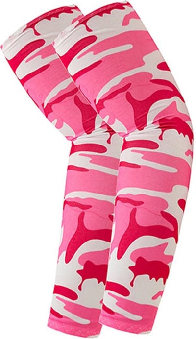 Nivard Armwarmers Dames & Heren - Armstukken - Polswarmers - Winter - Roze Camouflage