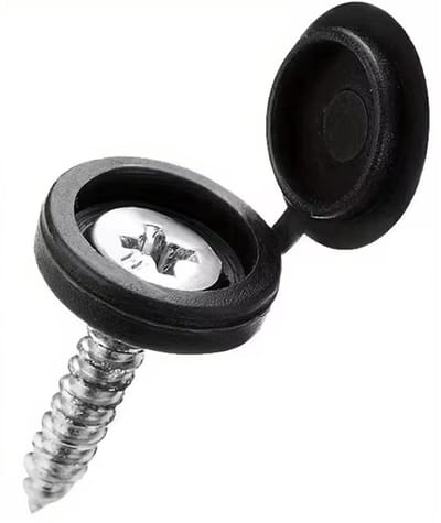 Han‑Bar® Afdekkap voor schroeven - Zwart - Schroefdeksel - Afdekkapje - Schroefvouw - beschermkap spiegelnagelkap - Schroefkap - Kunststof - Zwart - Knop Moeren afdekbouten beschermen meubeldecoratie