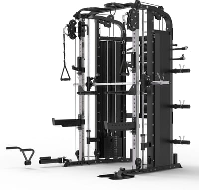 Gorilla Sports Kracht station met gewichten - 2 x 60 kg - Multi station - Smith machine - X5