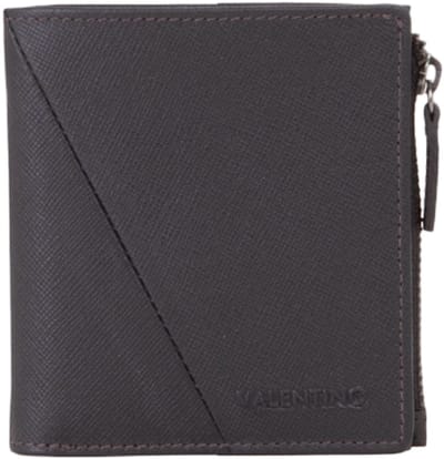 VALENTINO Leren portemonnee Ivan Wallet Fango zwart