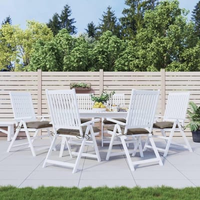 Stoelkussens 6 Stuks - Zitkussens Outdoor - Comfortabel Zitten - Waterafstotend Oxford Stof - 40x40x7 cm - Taupe