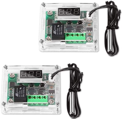 Dailygoods- Temperatuurregelaar Digitale Module - Temperatuurmeter - NTC Sensor - Schakelaar - Behuizing - Resolutie 0,1 ℃ - Thermostaat