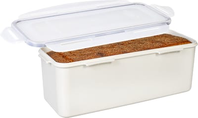 Lock&Lock Ontbijtkoek bewaardoos - Luchtdicht - BPA vrij - PFAS vrij - Vershouddoos - Bewaardoos met deksel - Koektrommel - Voor Ontbijtkoek Peperkoek - 2 liter - Wit
