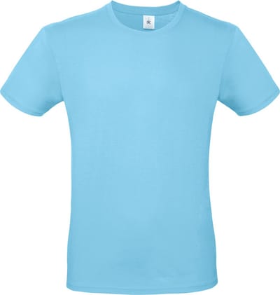 Classic E150 T-shirt B&C Collectie Turquoise Maat XS