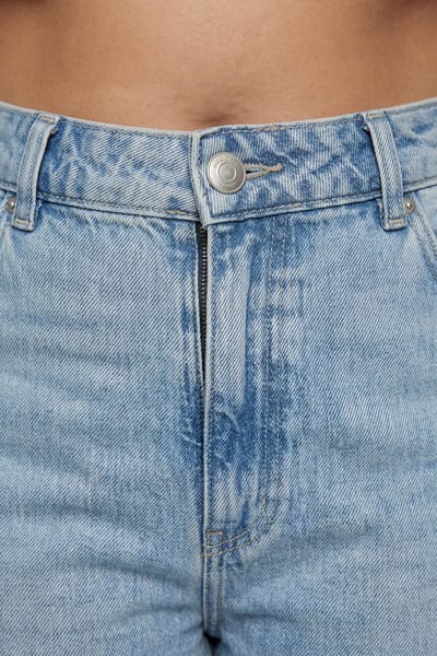boohoo Dames Plus Basics Hoge Taille Boyfriend Jeans | Vintage Bleach | Maat: 44