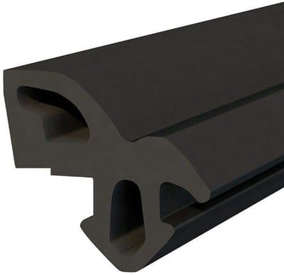 DQ-PP raamafdichting, Zwart, 1 meter, S-1560 Aluplast, PVC-ramen, Rubber afdichting Afdichtingsband, Kunststof raamafdichtingen, ALU-profielafdichting Deurafdichting