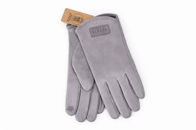 American Alpaca - Dames Suède- Handschoenen – Warm & Zacht - Licht Grijs