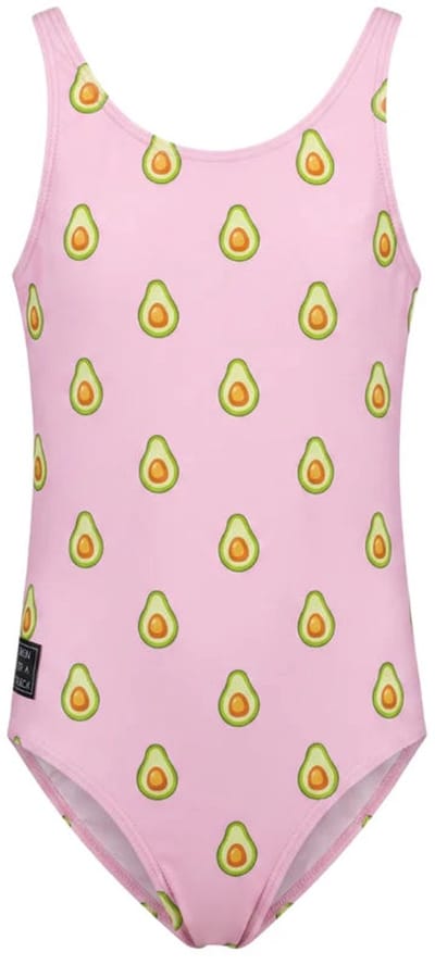Son of a Beach - Avocado Roze Meisjes Badpak - maat 122-128 - Roze