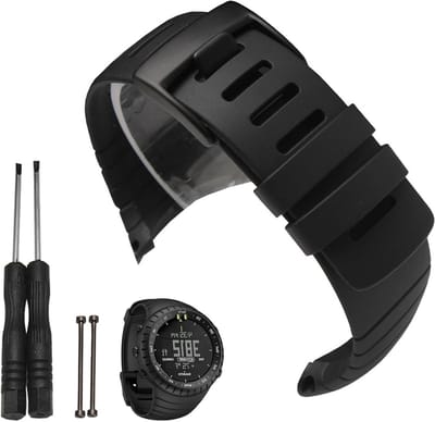 Rubberen vervangende horlogeband voor Suunto Core - Duurzame strap voor sporthorloge, waterdicht en comfortabel in gebruik
