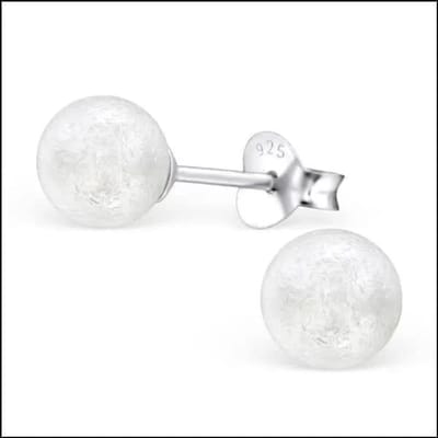 Aramat Jewels | Oorbellen | Zilveren Parel Oorbellen - Tijdloze Elegantie | 6mm / Zijde Wit | | | Zilver | Kinderen, Volwassenen | Verkleurd niet
