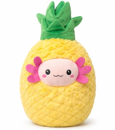 Ananas met Axolotl Pluche Knuffel 35 cm