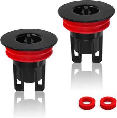 Geurafsluiter Douche - Vloerput Afdekking - Geuren Buiten Houden - Magnetische Afdichting - 2 Stuks - Zwart