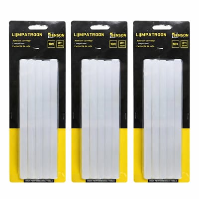 Benson Lijmpatronen 11x200 mm - 30x - transparant - voor standaard lijmpistool